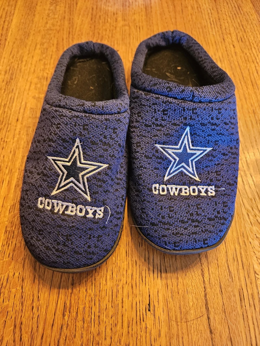 Dallas Cowboys Navy Blue Slip-On Slippers